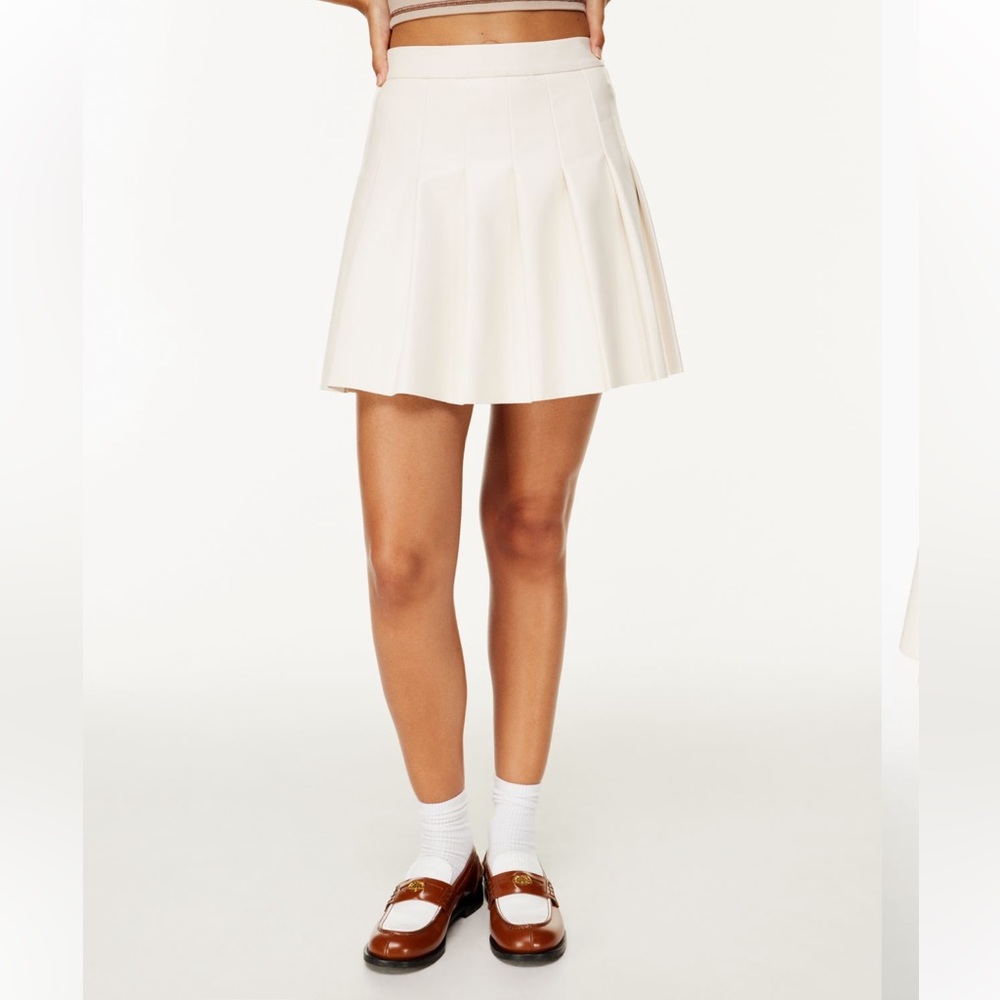 Sunday Best Olive Micro Pleated Skirt